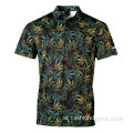 طباعة رجال قميص متماسك للرجال جولف بولو قميص